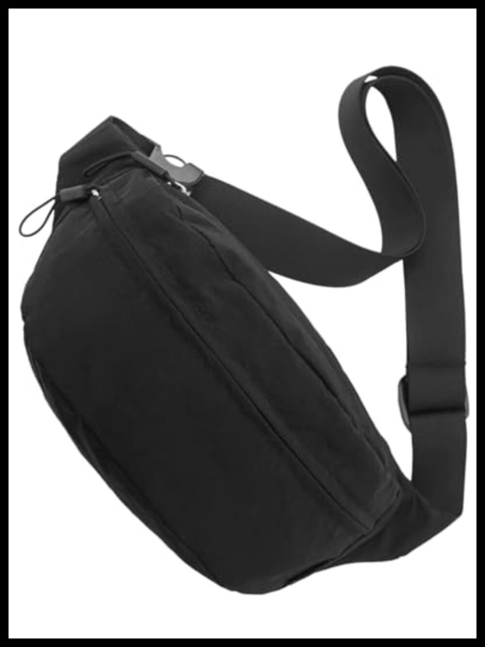 Water-Resistant Nylon Fanny Pack Belt Bag Crossbody Adjustable Strap Anti-Theft